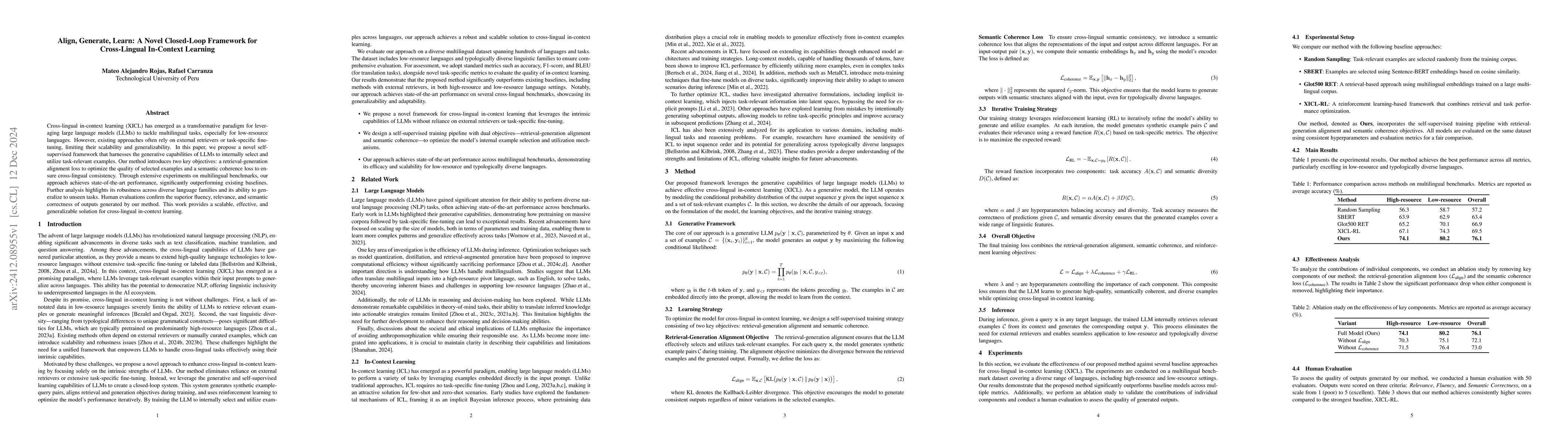 Thumbnail for Align, Generate, Learn: A Novel Closed-Loop Framework for Cross-Lingual
  In-Context Learning