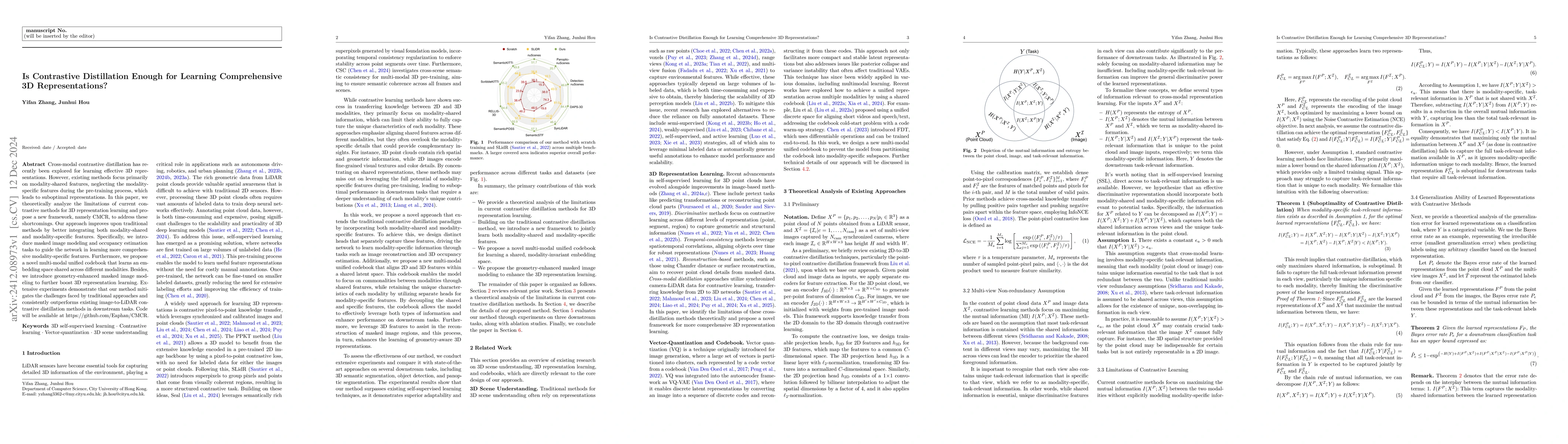 Thumbnail for Is Contrastive Distillation Enough for Learning Comprehensive 3D
  Representations?