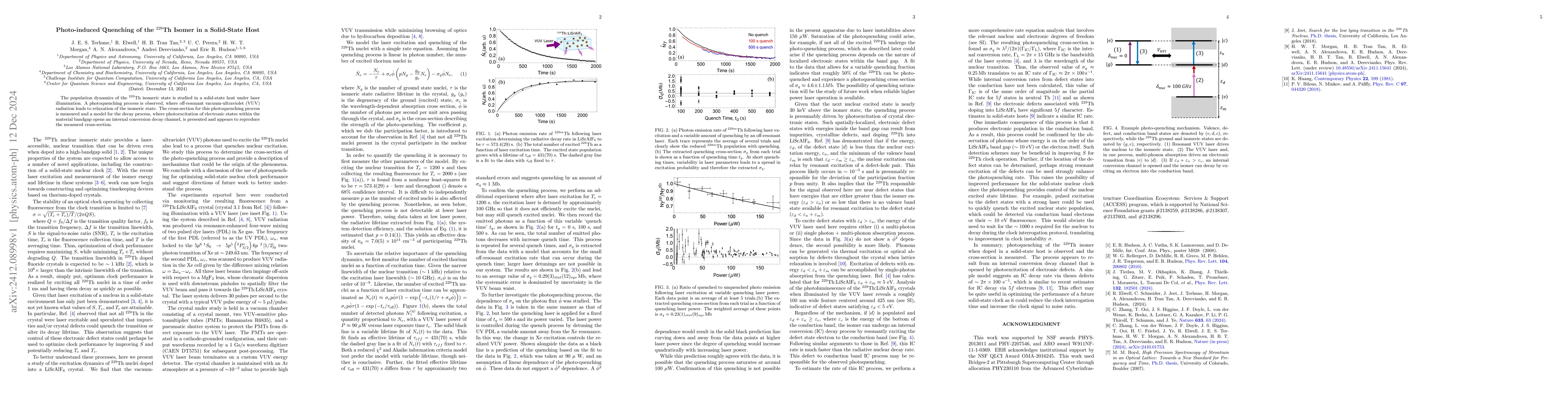 Thumbnail for Photo-Induced Quenching of the 229Th Isomer in a Solid-State Host