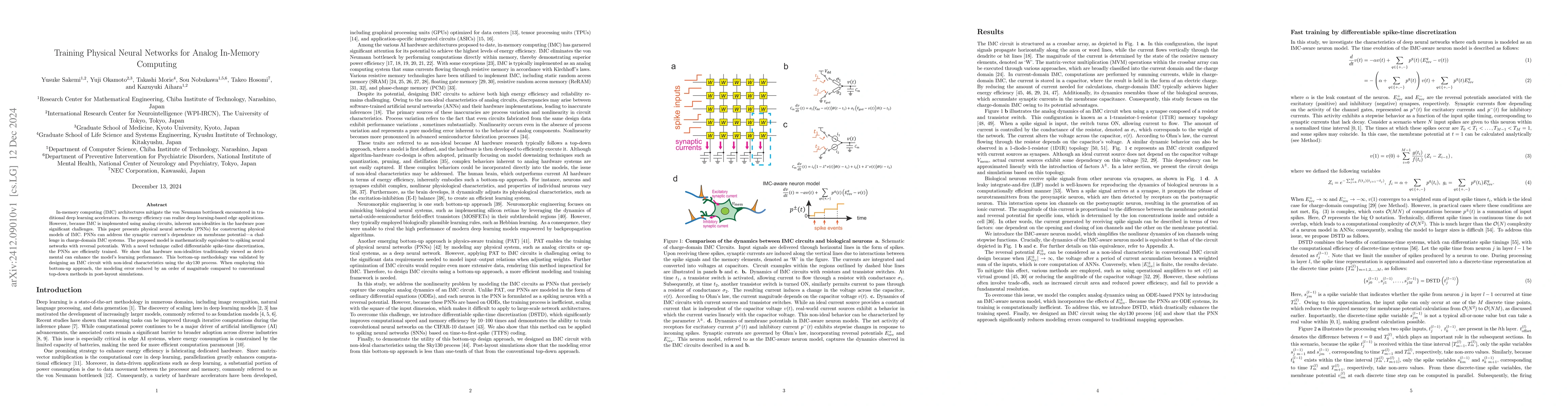 Thumbnail for Training Physical Neural Networks for Analog In-Memory Computing