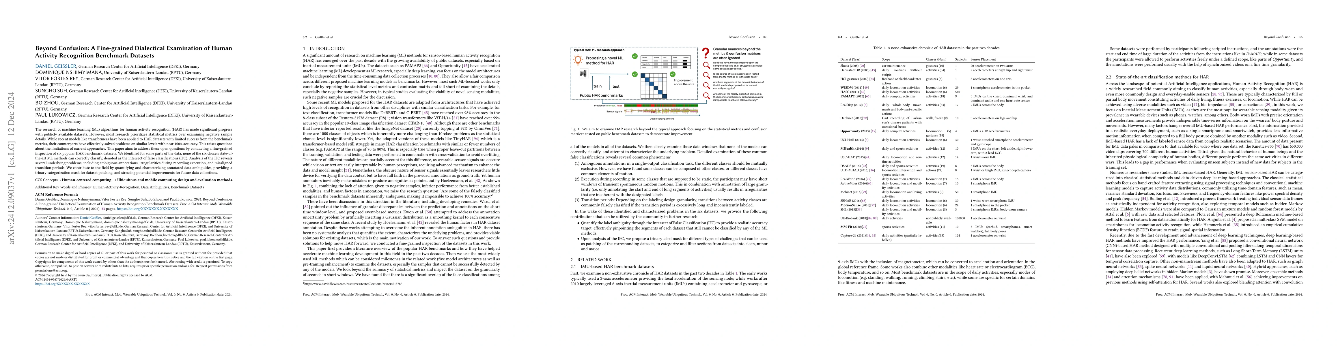 Thumbnail for Beyond Confusion: A Fine-grained Dialectical Examination of Human
  Activity Recognition Benchmark Datasets