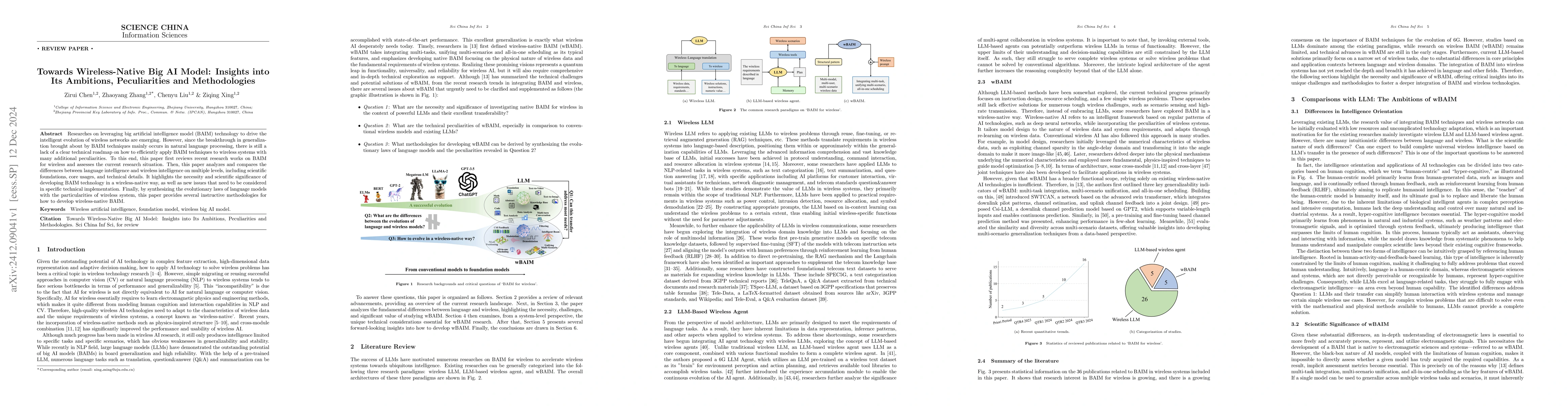 Thumbnail for Towards Wireless-Native Big AI Model: Insights into Its Ambitions,
  Peculiarities and Methodologies