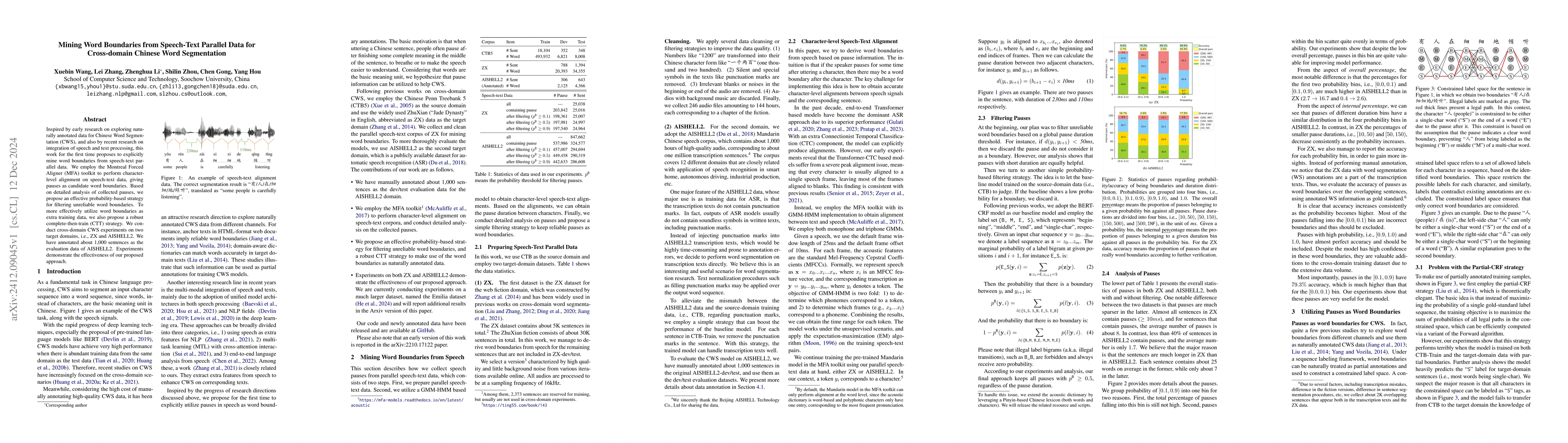 Thumbnail for Mining Word Boundaries from Speech-Text Parallel Data for Cross-domain
  Chinese Word Segmentation
