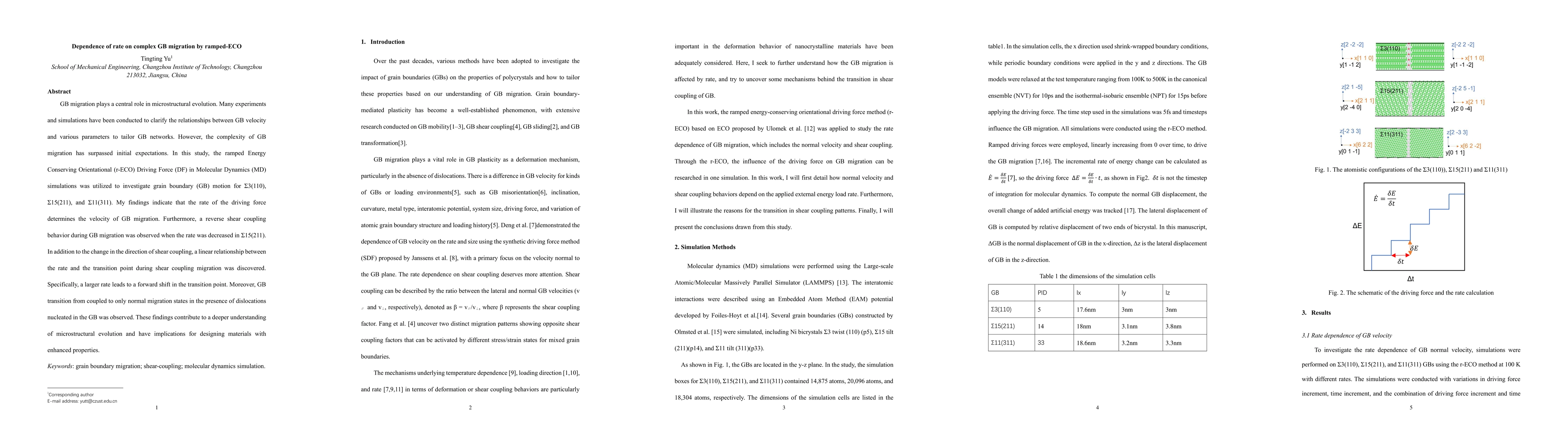 Thumbnail for Dependence of rate on complex GB migration by ramped-ECO