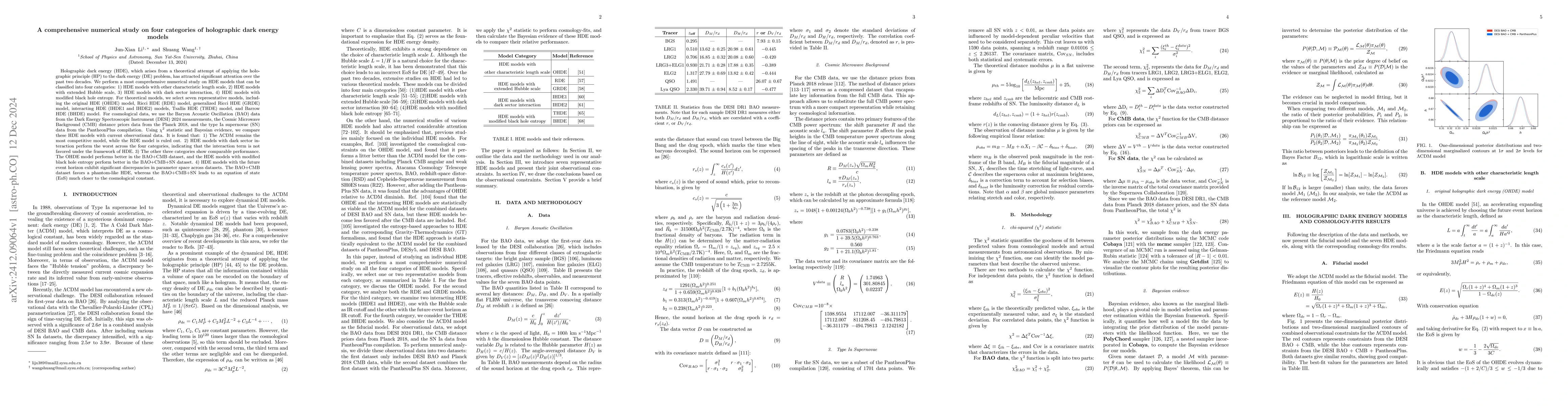 Thumbnail for A comprehensive numerical study on four categories of holographic dark
  energy models