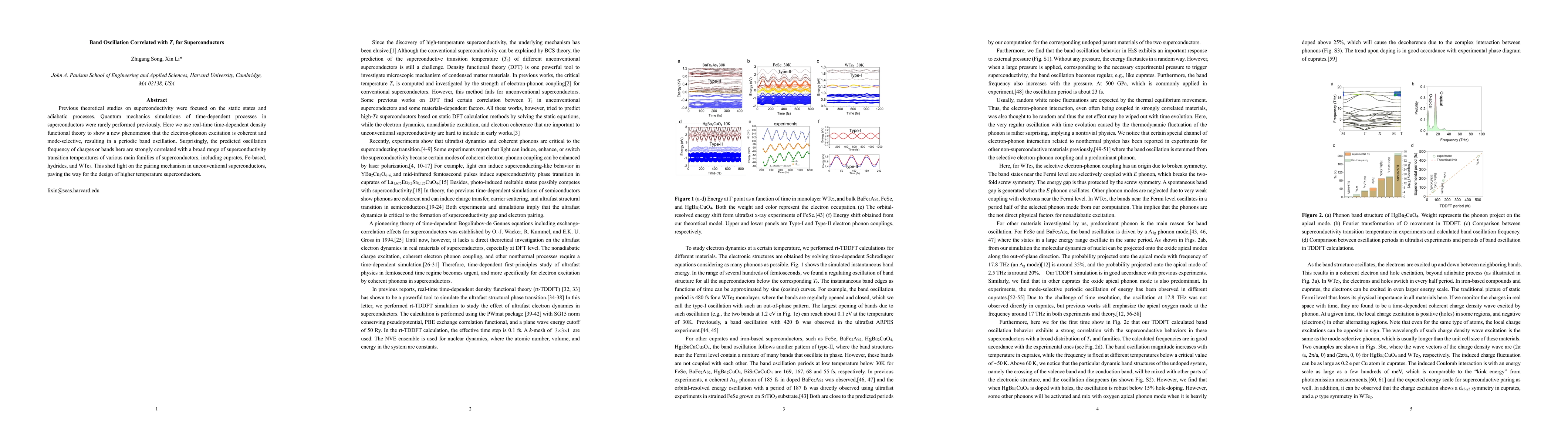 Thumbnail for Band Oscillation Correlated with Tc for Superconductors