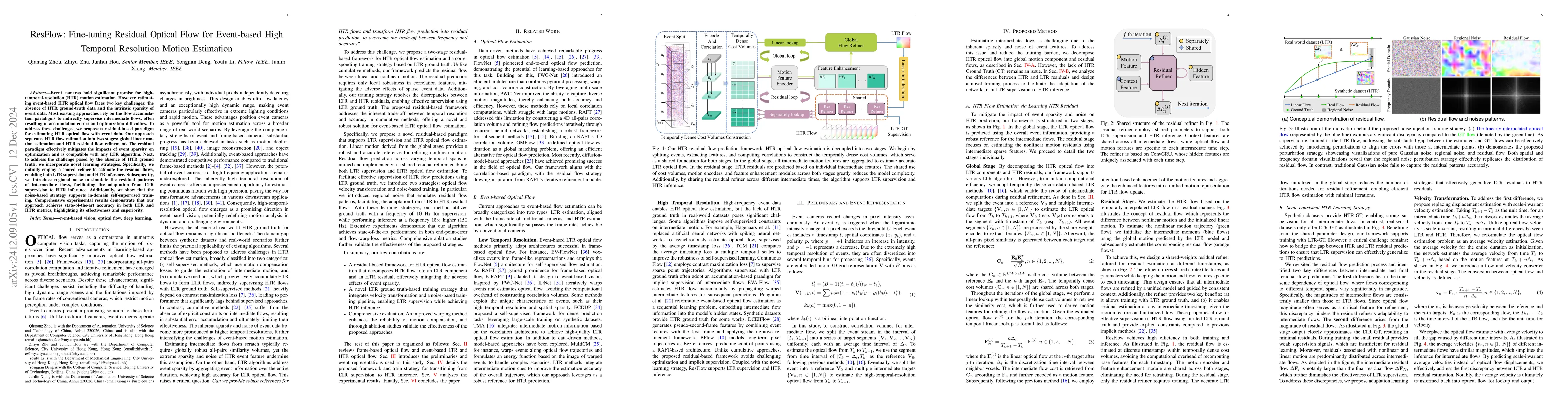 Thumbnail for ResFlow: Fine-tuning Residual Optical Flow for Event-based High Temporal
  Resolution Motion Estimation