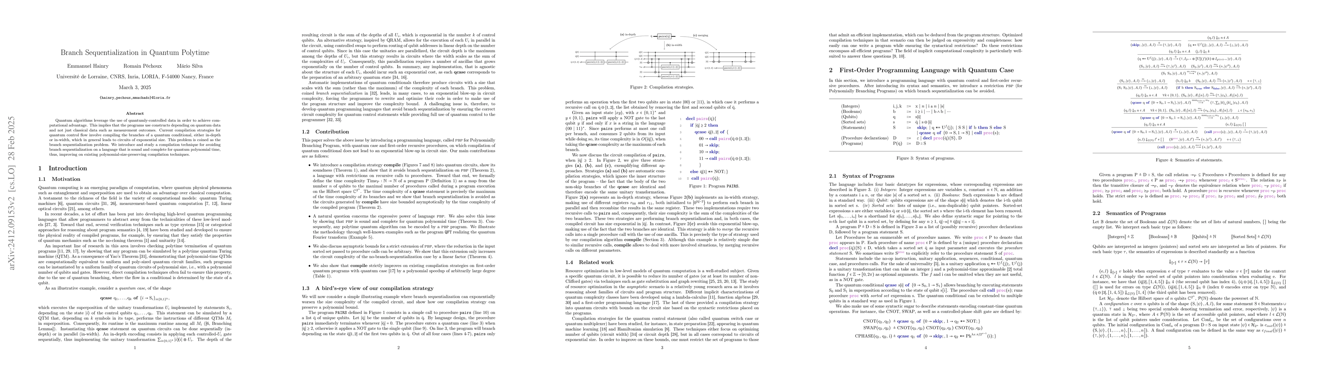 Thumbnail for Branch Sequentialization in Quantum Polytime