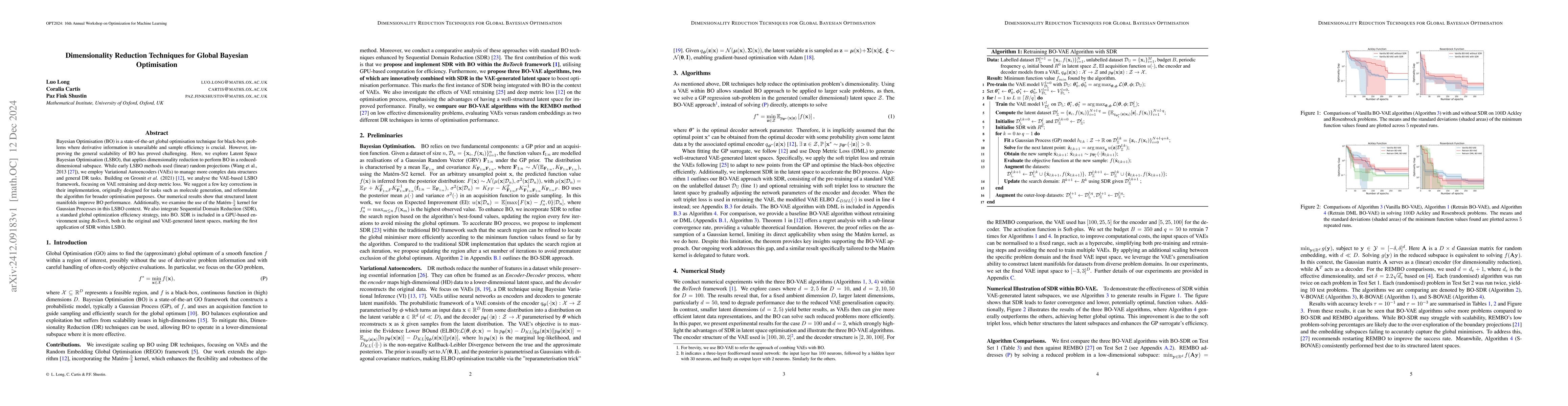 Thumbnail for Dimensionality Reduction Techniques for Global Bayesian Optimisation