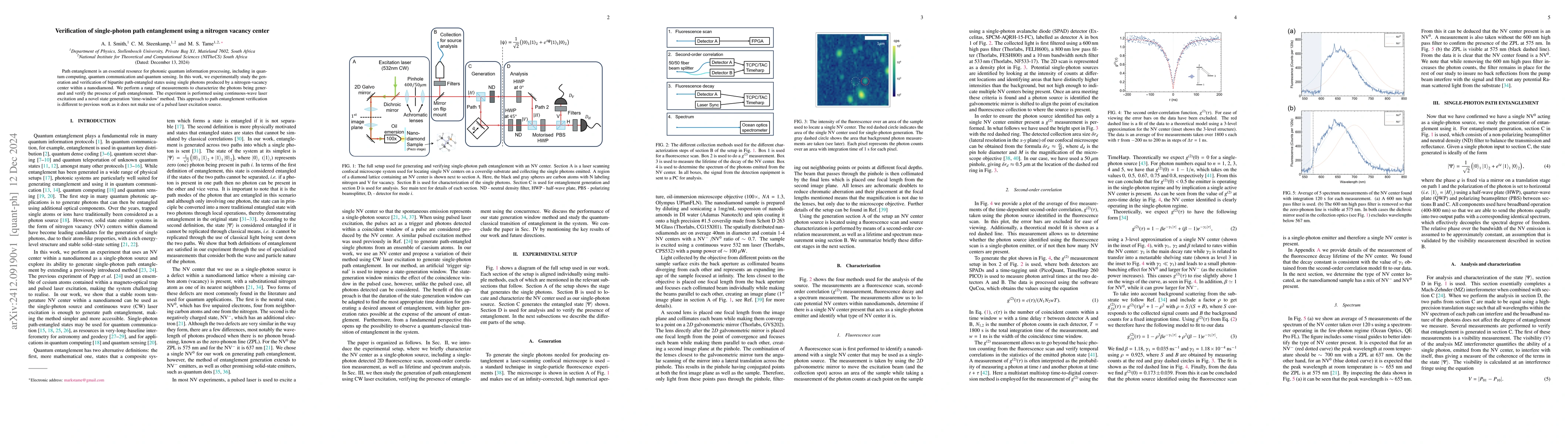 Thumbnail for Verification of single-photon path entanglement using a nitrogen vacancy
  center