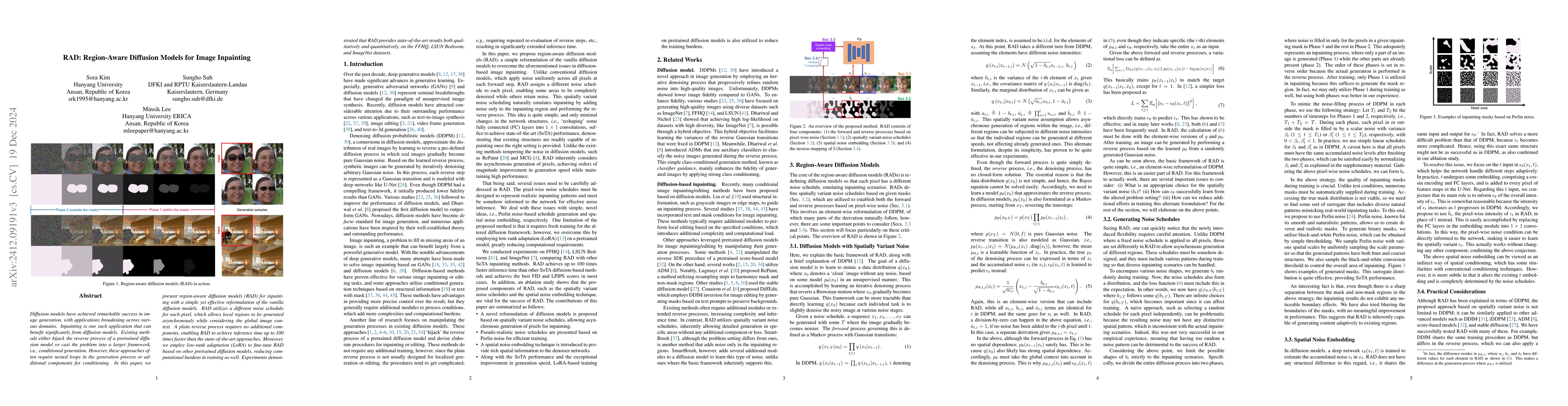Thumbnail for RAD: Region-Aware Diffusion Models for Image Inpainting