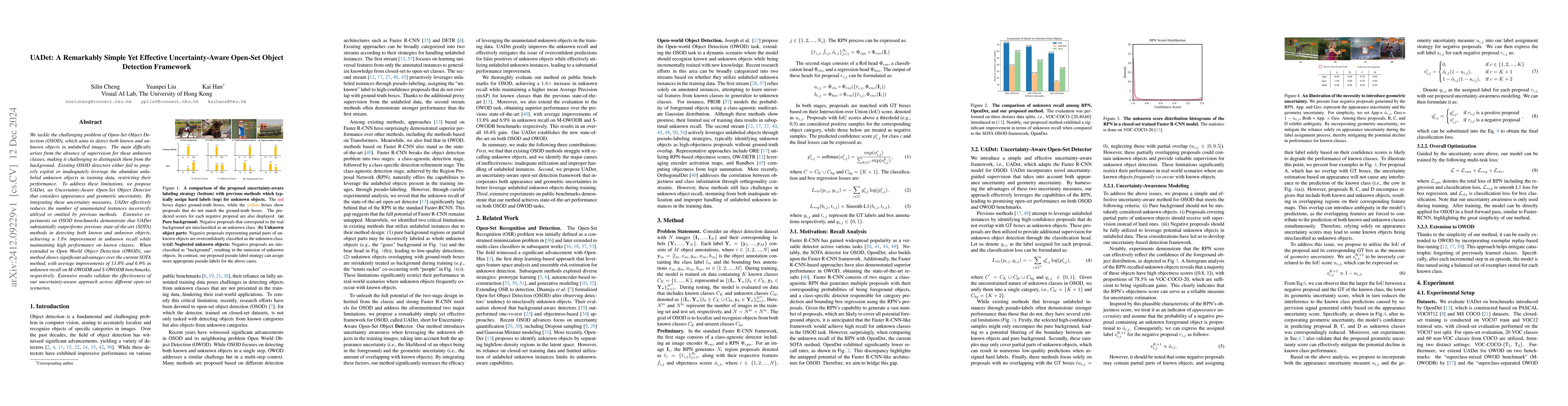 Thumbnail for UADet: A Remarkably Simple Yet Effective Uncertainty-Aware Open-Set
  Object Detection Framework