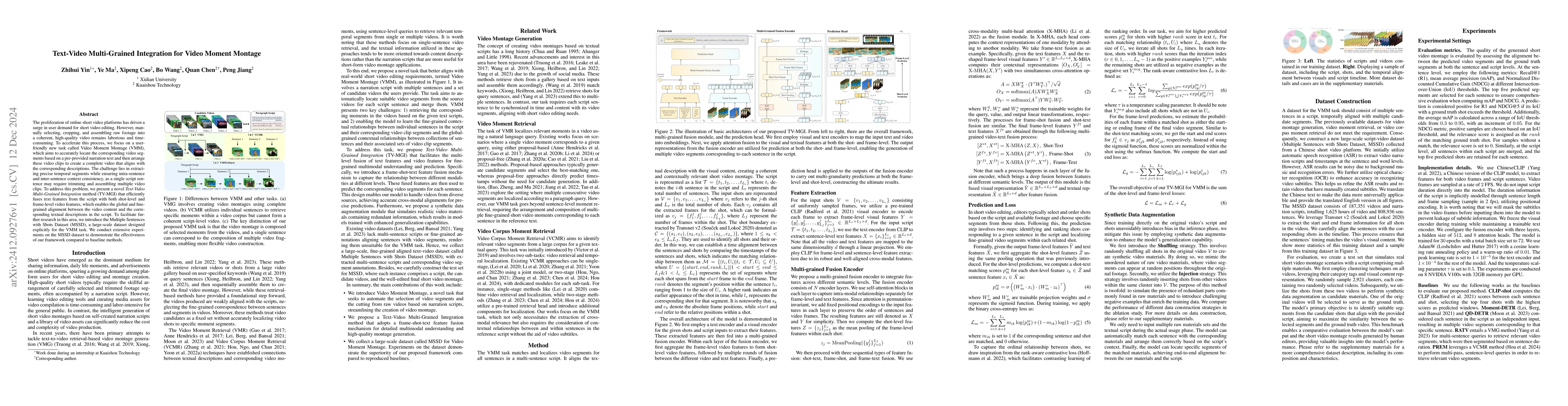 Thumbnail for Text-Video Multi-Grained Integration for Video Moment Montage