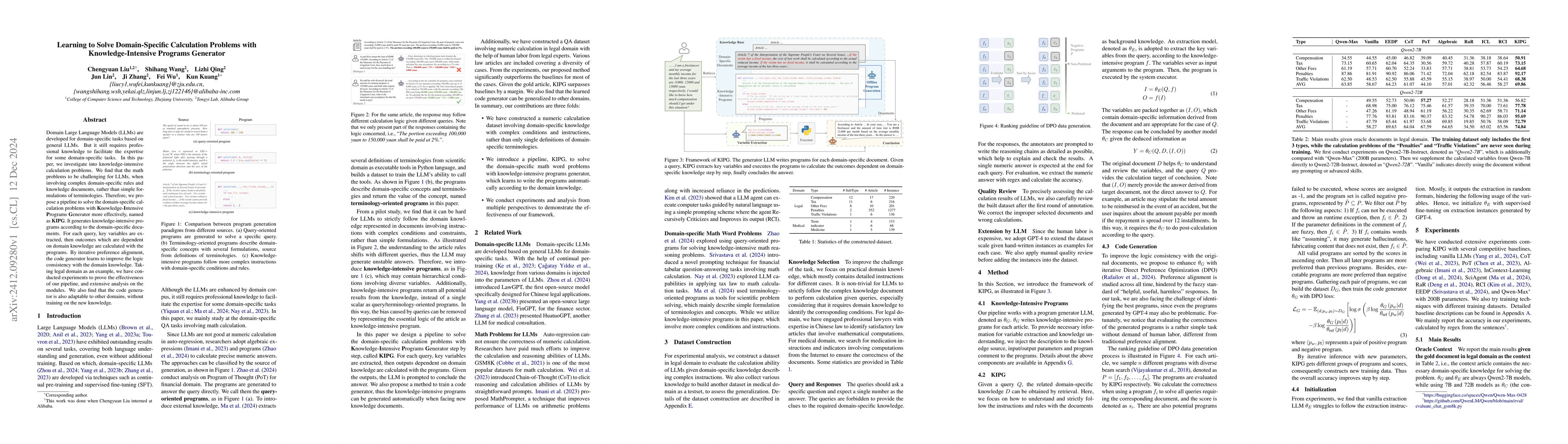 Thumbnail for Learning to Solve Domain-Specific Calculation Problems with
  Knowledge-Intensive Programs Generator