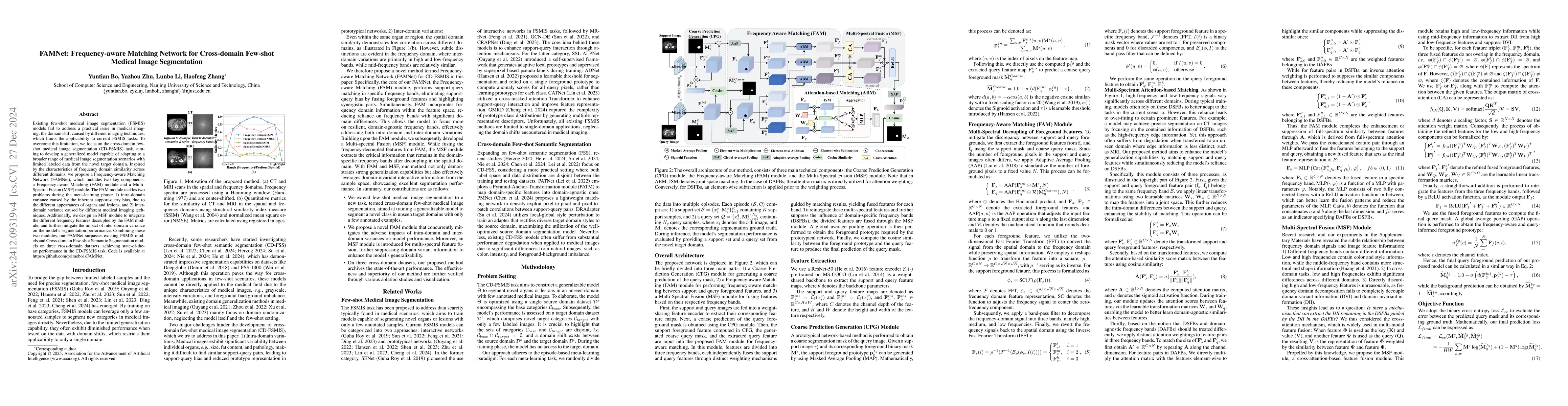 Thumbnail for FAMNet: Frequency-aware Matching Network for Cross-domain Few-shot
  Medical Image Segmentation