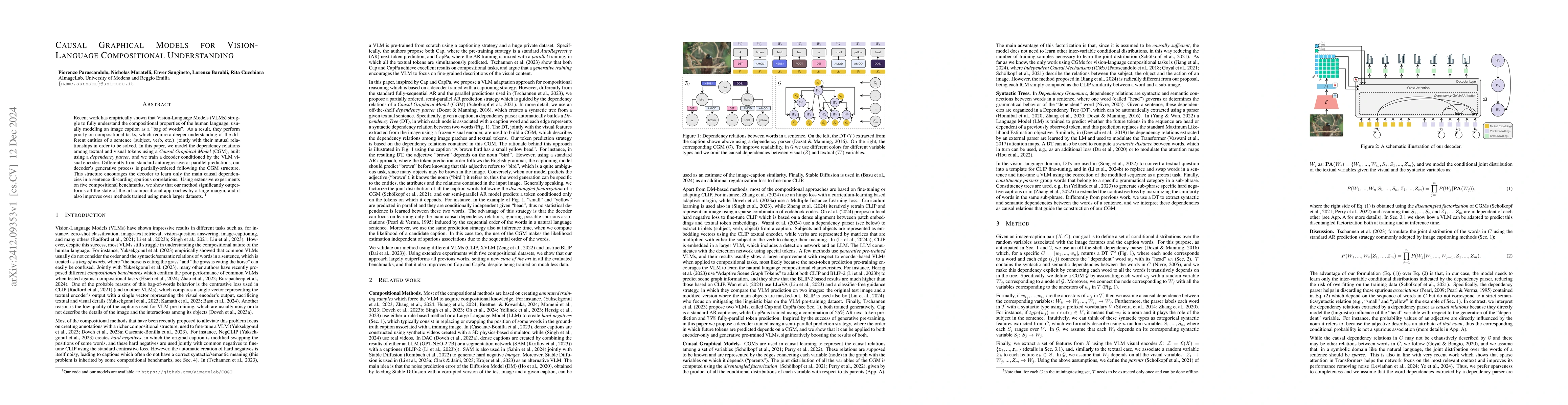 Thumbnail for Causal Graphical Models for Vision-Language Compositional Understanding