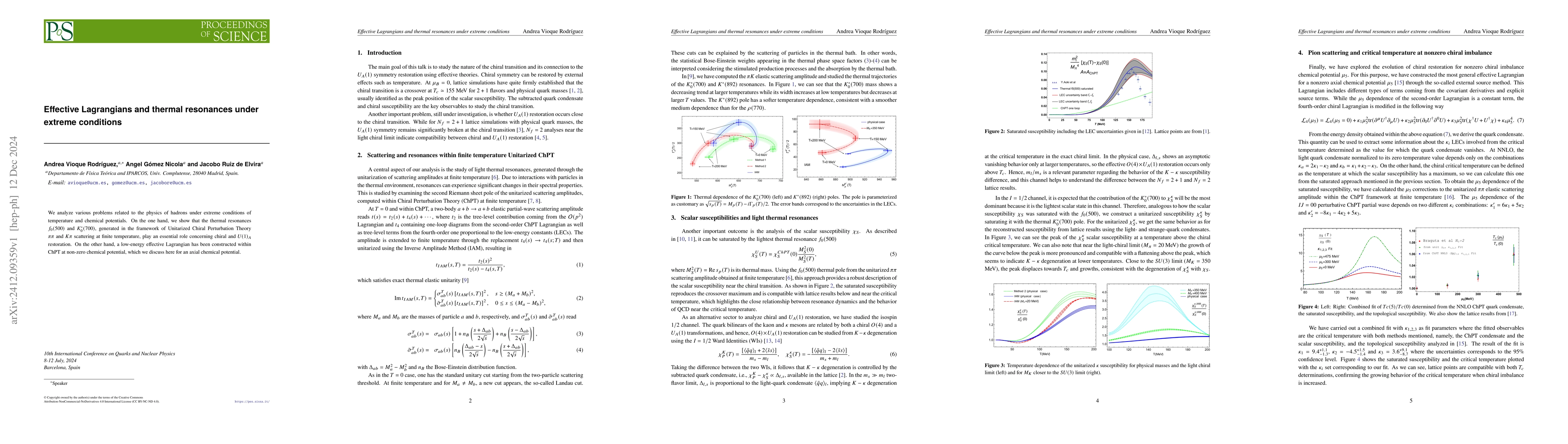Thumbnail for Effective Lagrangians and thermal resonances under extreme conditions