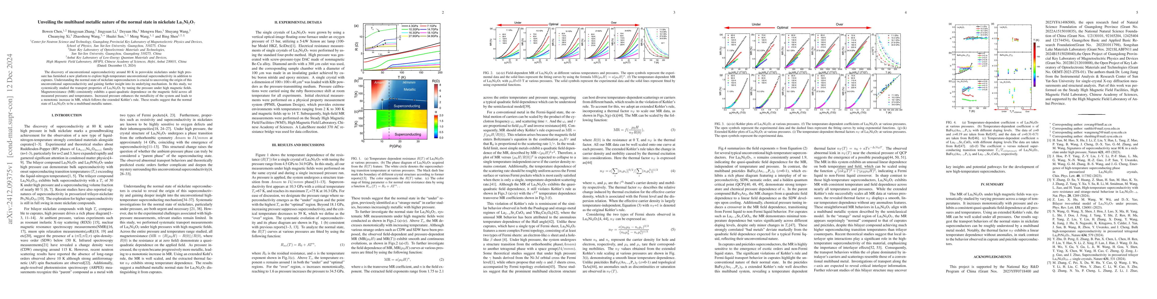 Thumbnail for Unveiling the multiband metallic nature of the normal state in nickelate
  La3Ni2O7
