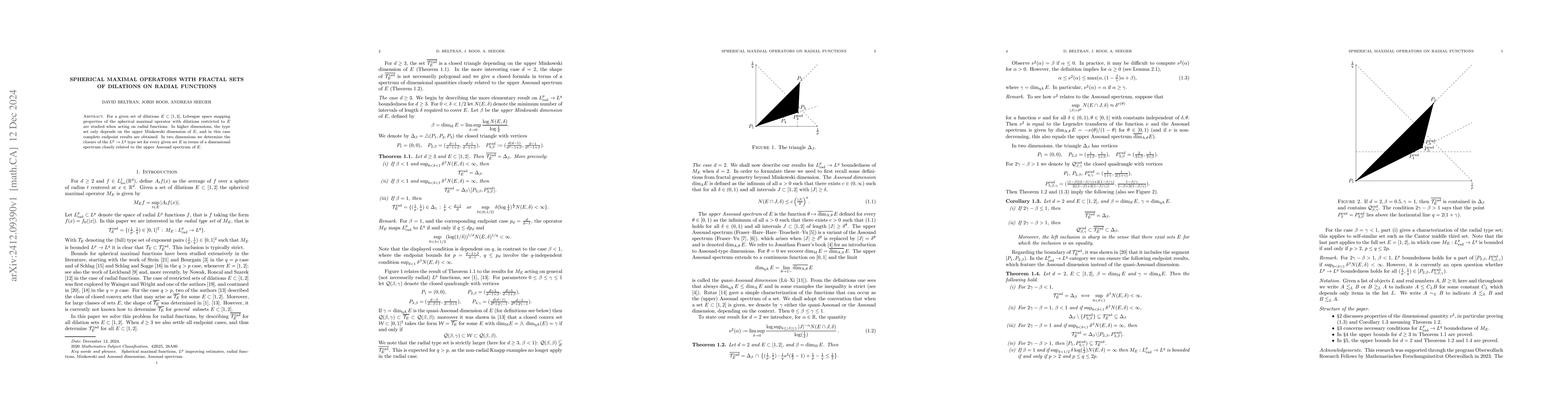 Thumbnail for Spherical maximal operators with fractal sets of dilations on radial
  functions