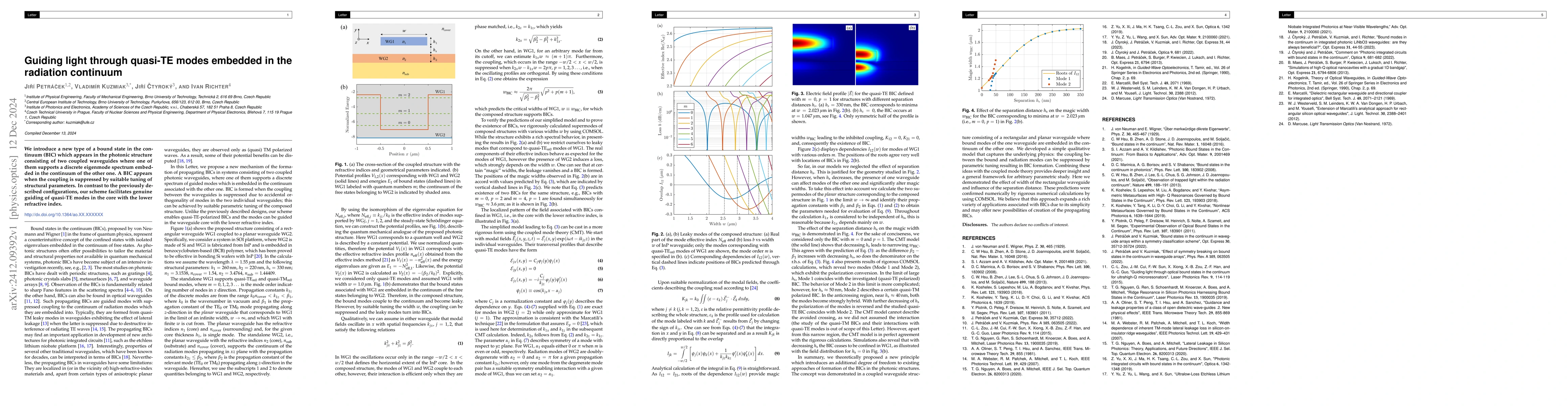 Thumbnail for Guiding light through quasi-TE modes embedded in the radiation continuum