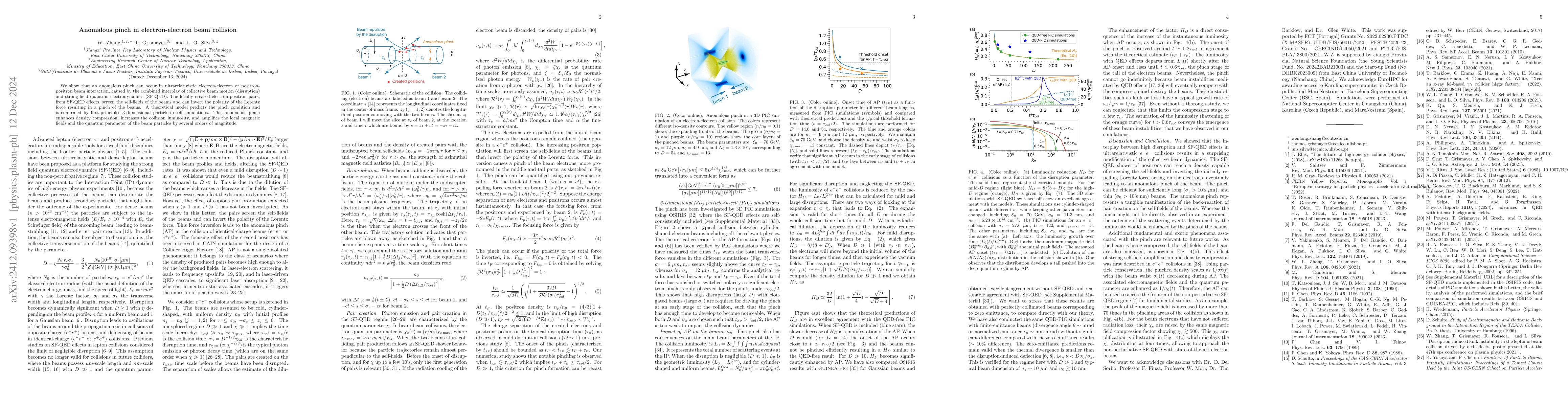Thumbnail for Anomalous pinch in electron-electron beam collision