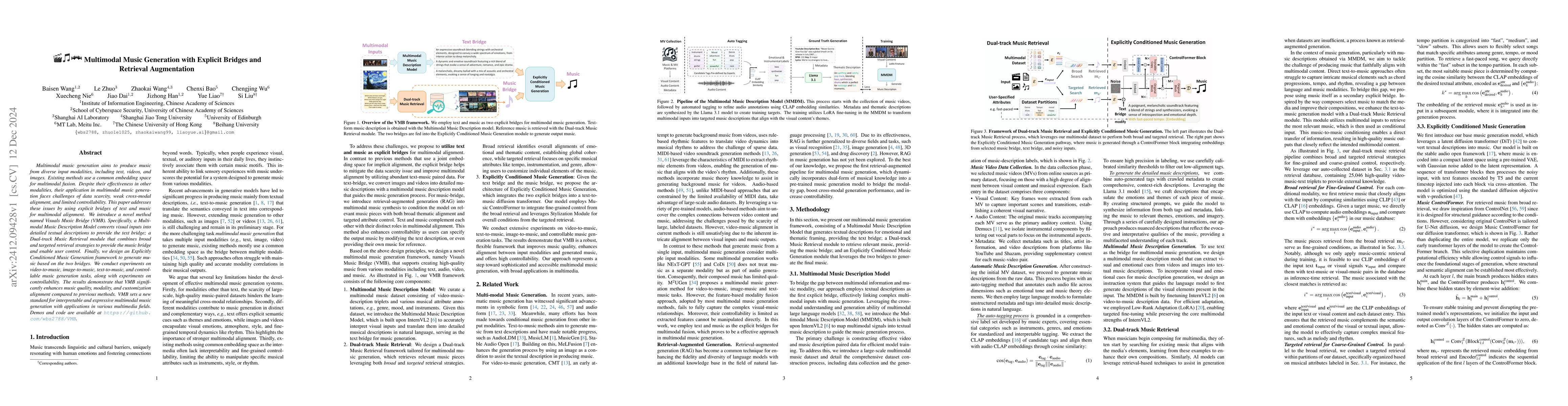 Thumbnail for Multimodal Music Generation with Explicit Bridges and Retrieval
  Augmentation