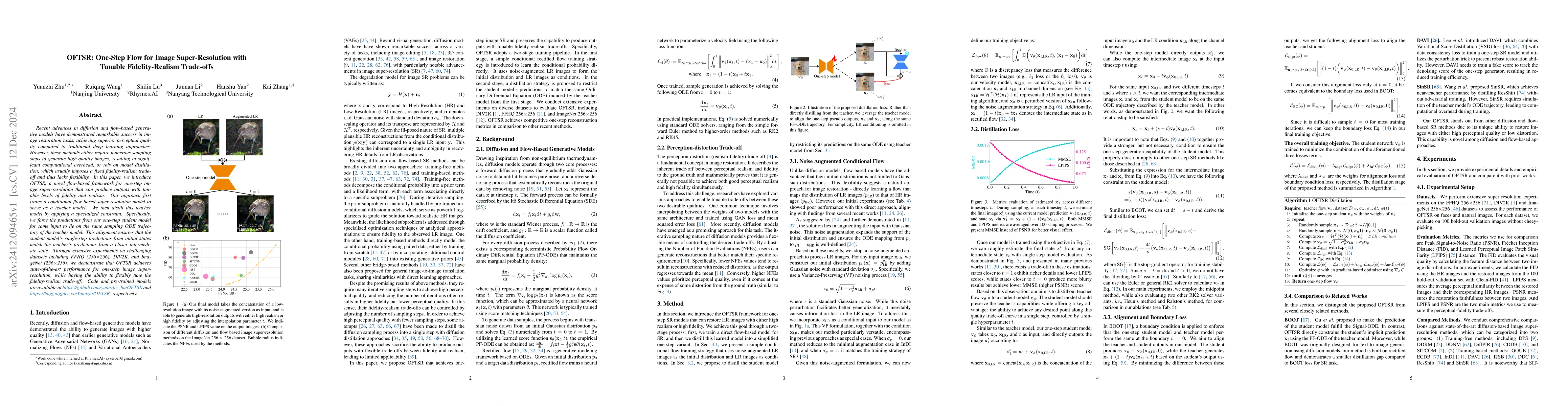 Thumbnail for OFTSR: One-Step Flow for Image Super-Resolution with Tunable
  Fidelity-Realism Trade-offs