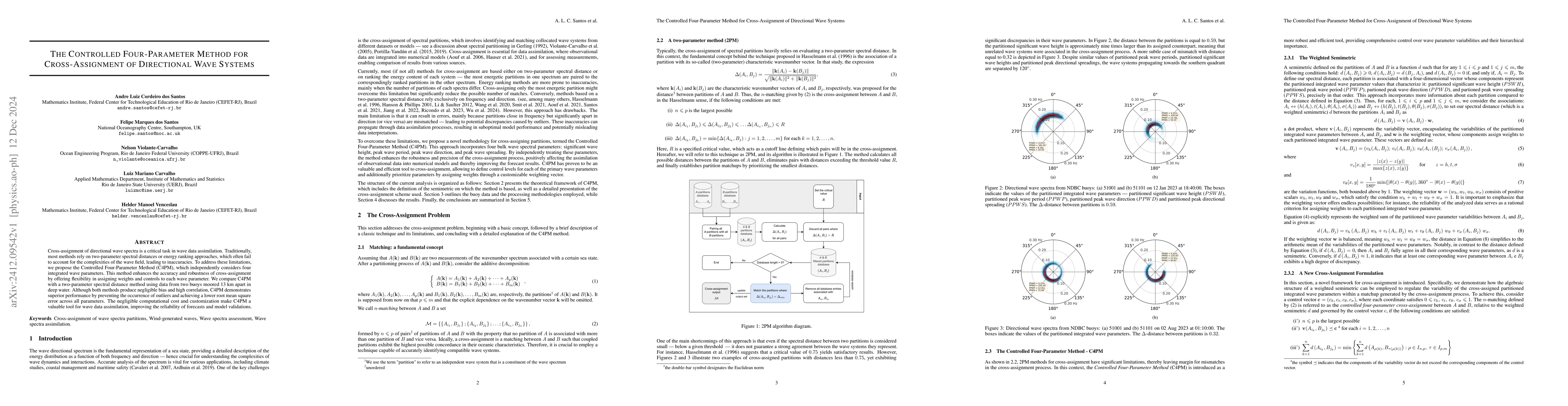 Thumbnail for The Controlled Four-Parameter Method for Cross-Assignment of Directional
  Wave Systems