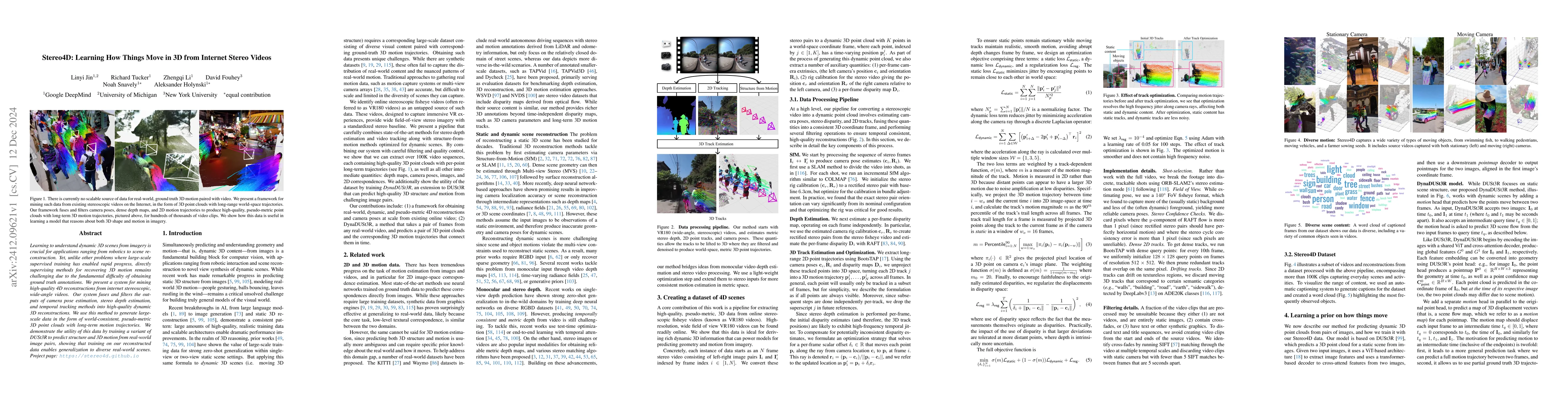 Thumbnail for Stereo4D: Learning How Things Move in 3D from Internet Stereo Videos