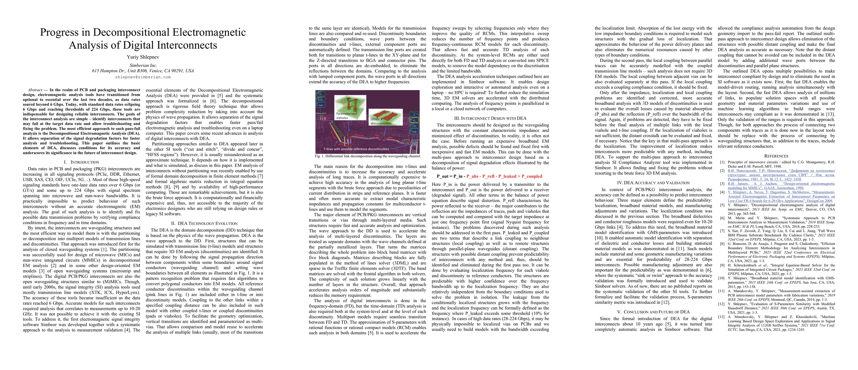 Thumbnail for Progress in Decompositional Electromagnetic Analysis of Digital
  Interconnects