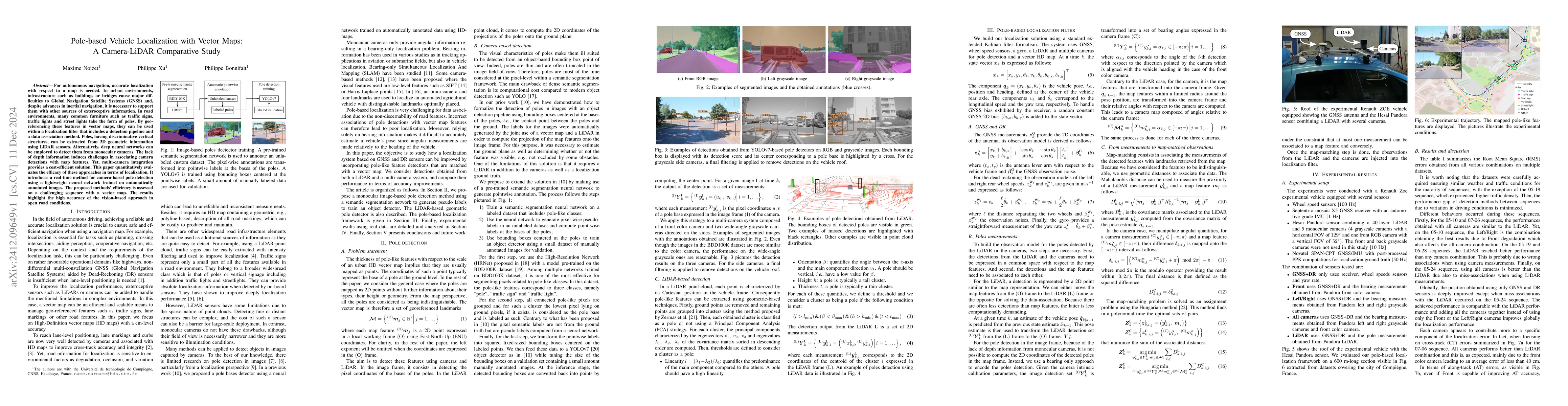 Thumbnail for Pole-based Vehicle Localization with Vector Maps: A Camera-LiDAR
  Comparative Study