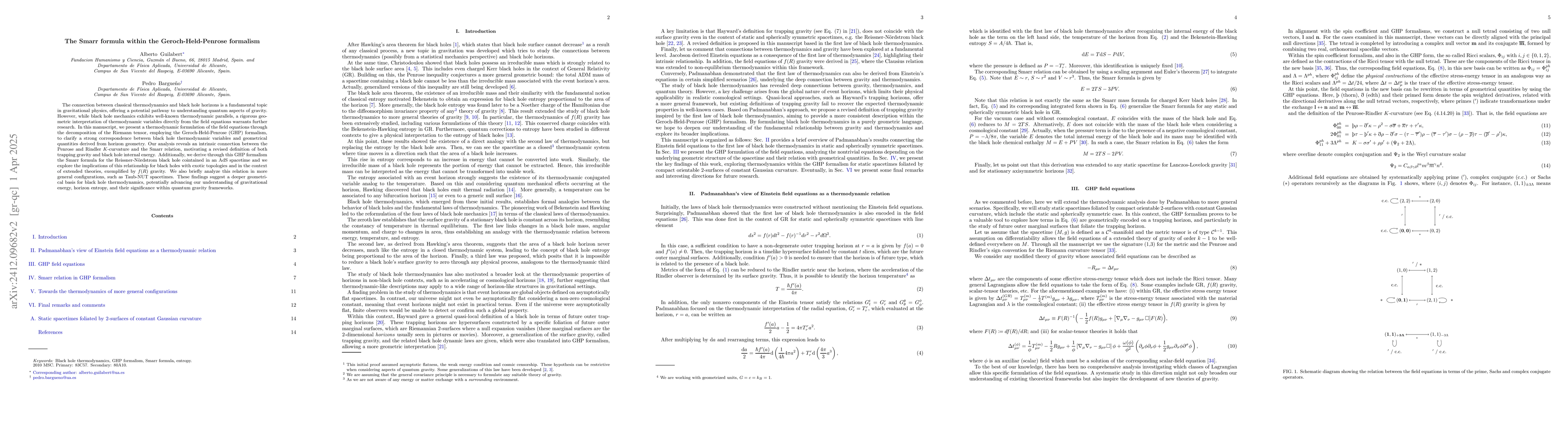 Thumbnail for The Smarr formula within the Geroch-Held-Penrose formalism