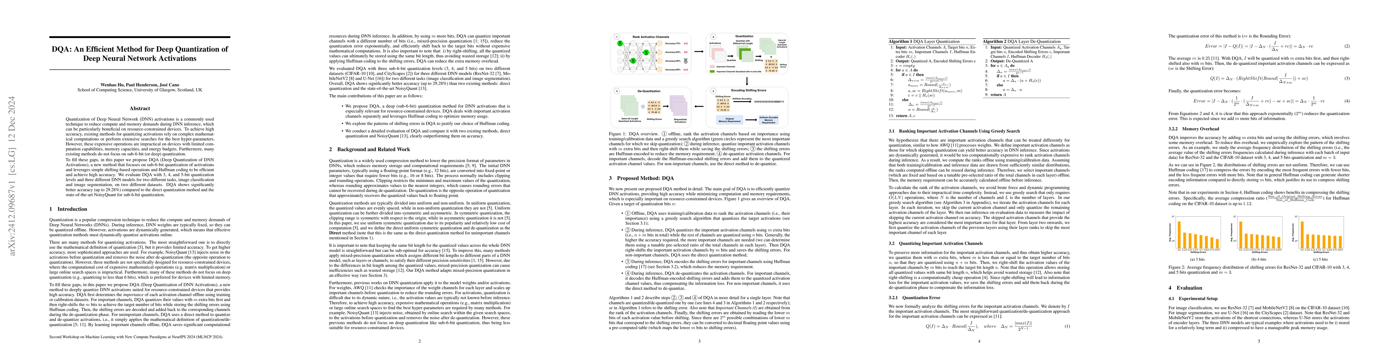 Thumbnail for DQA: An Efficient Method for Deep Quantization of Deep Neural Network
  Activations