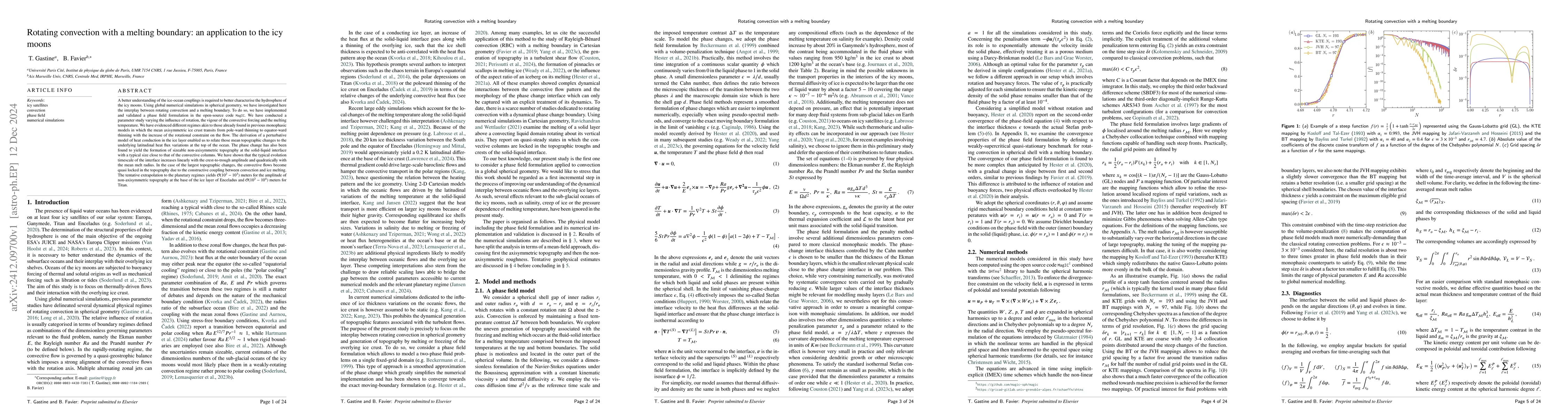 Thumbnail for Rotating convection with a melting boundary: an application to the icy
  moons