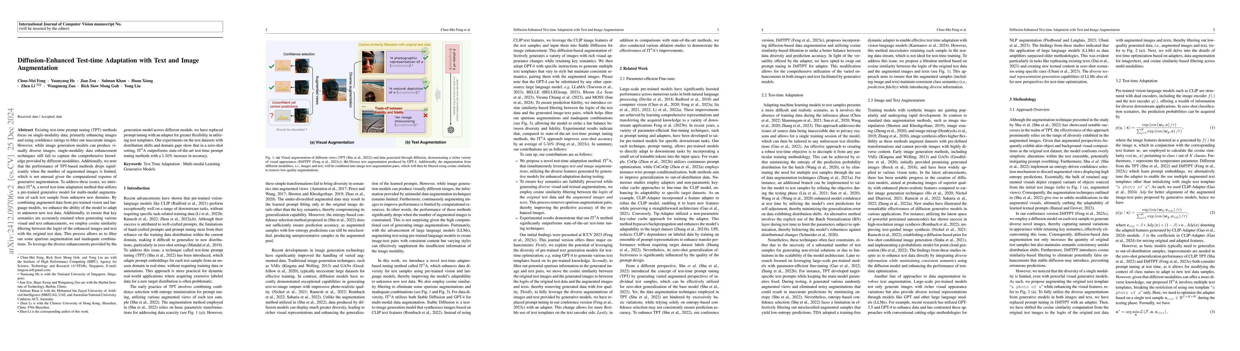 Thumbnail for Diffusion-Enhanced Test-time Adaptation with Text and Image Augmentation