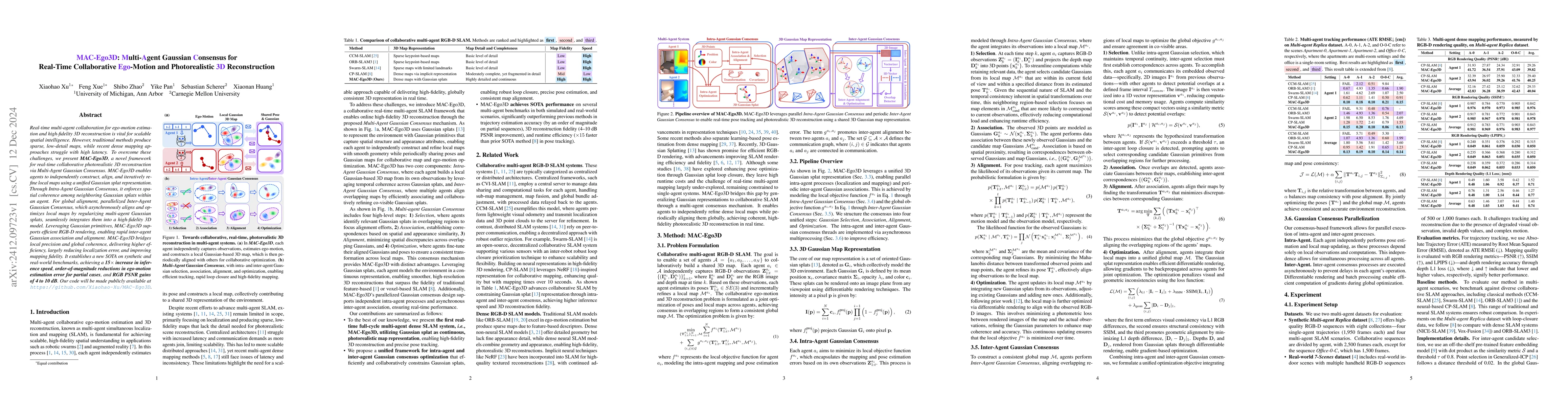 Thumbnail for MAC-Ego3D: Multi-Agent Gaussian Consensus for Real-Time Collaborative
  Ego-Motion and Photorealistic 3D Reconstruction