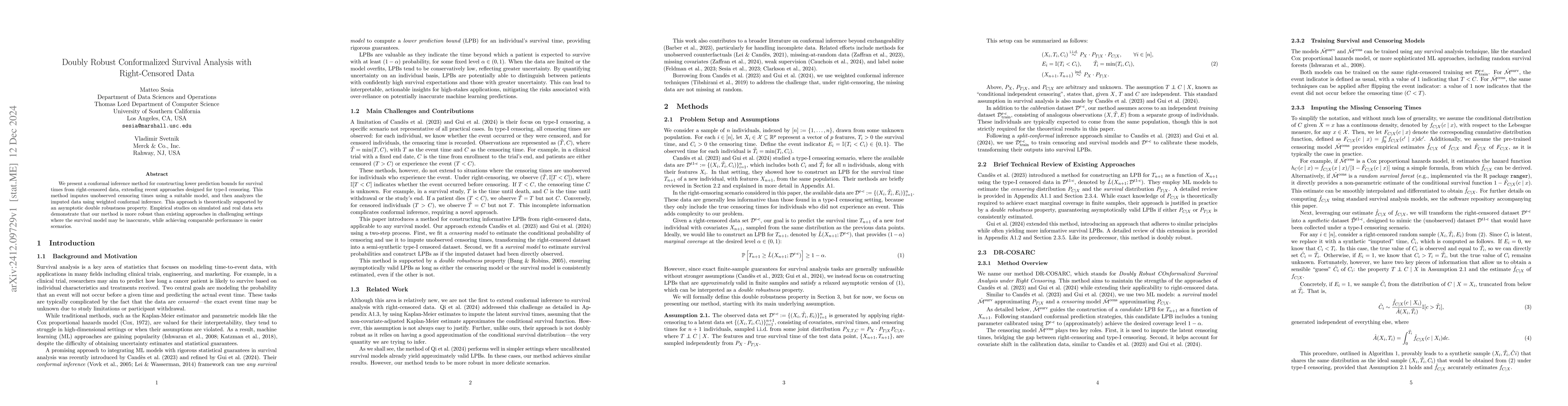 Thumbnail for Doubly Robust Conformalized Survival Analysis with Right-Censored Data