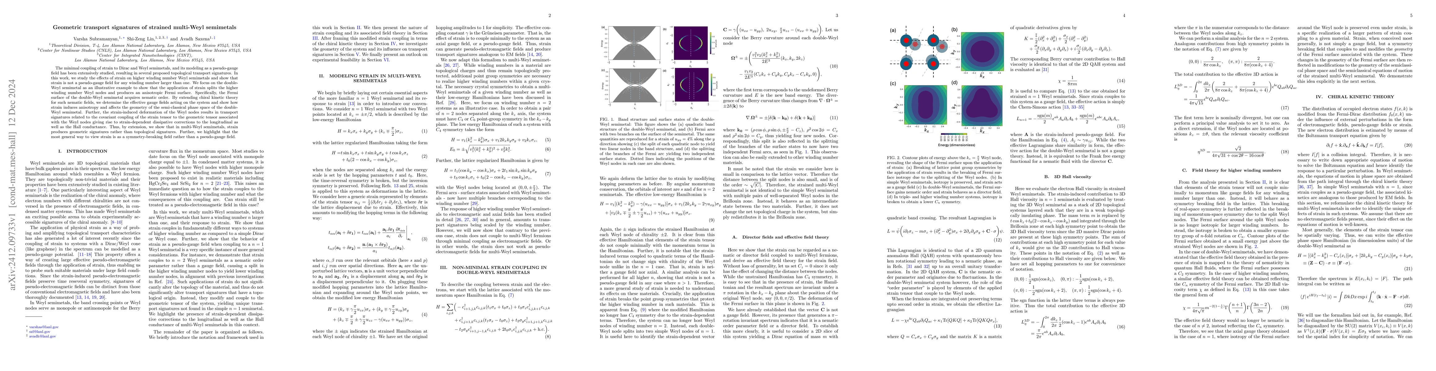 Thumbnail for Geometric transport signatures of strained multi-Weyl semimetals