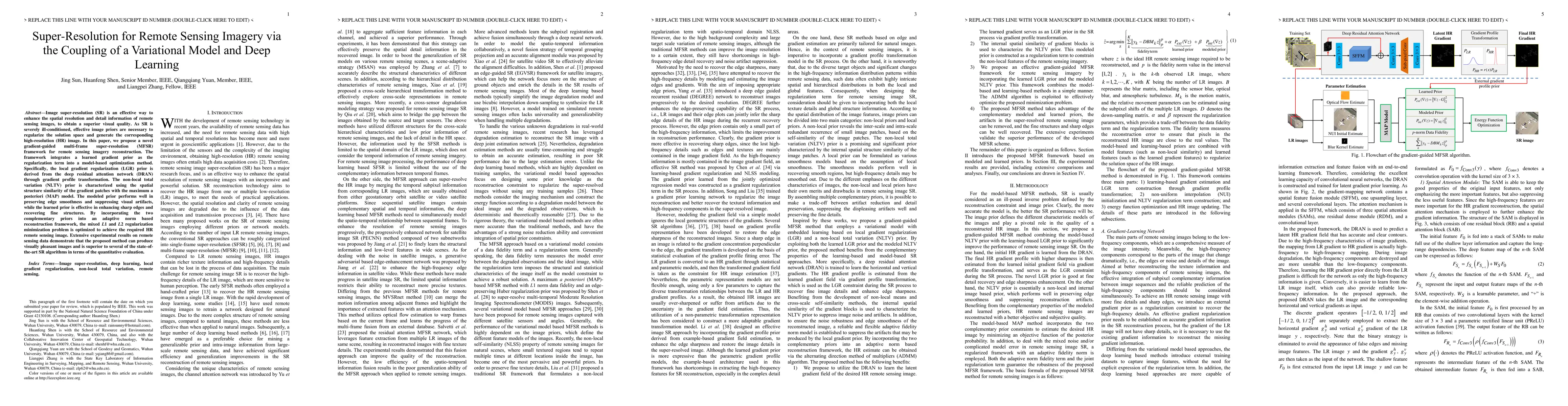 Thumbnail for Super-Resolution for Remote Sensing Imagery via the Coupling of a
  Variational Model and Deep Learning