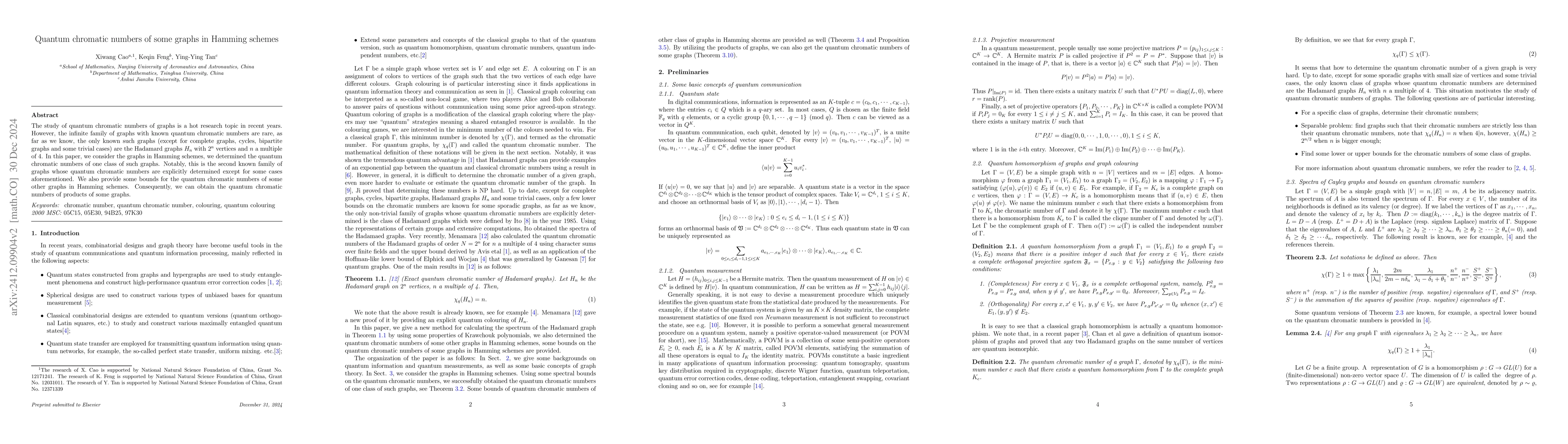 Thumbnail for Quantum chromatic numbers of some graphs in Hamming schemes