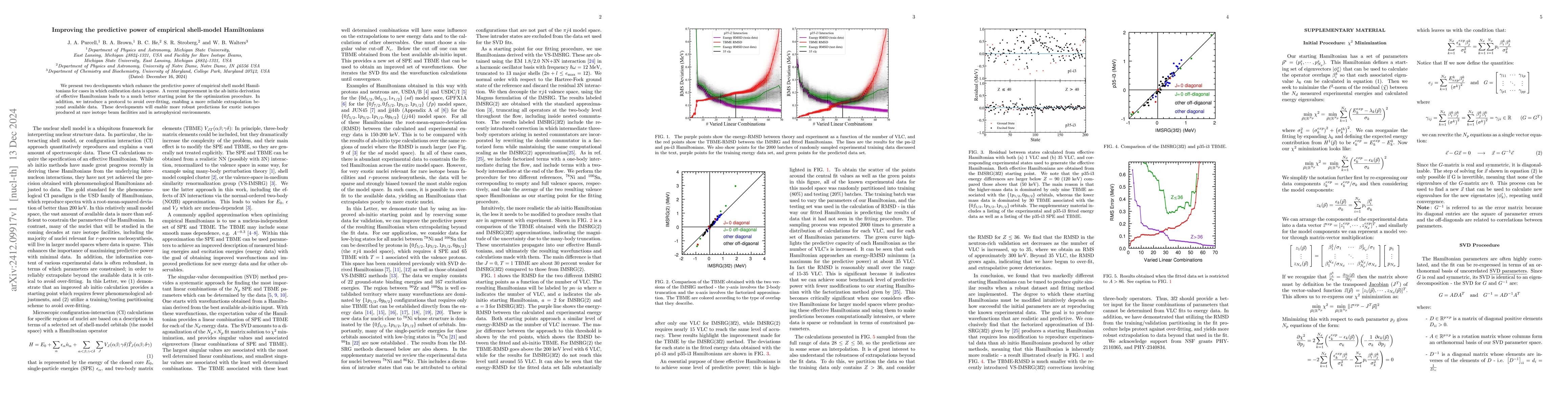 Thumbnail for Improving the predictive power of empirical shell-model Hamiltonians