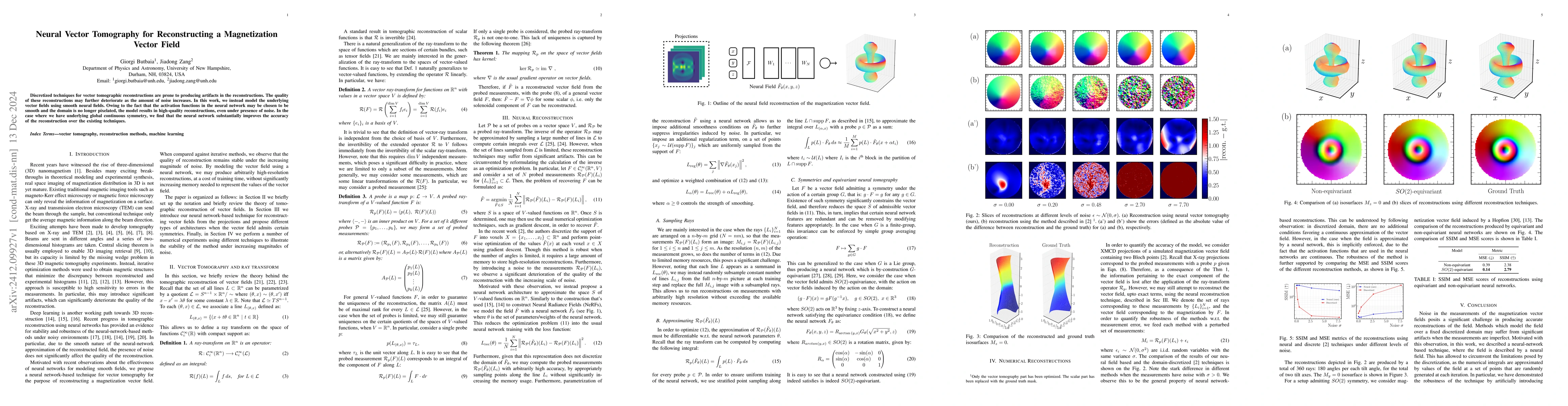 Thumbnail for Neural Vector Tomography for Reconstructing a Magnetization Vector Field