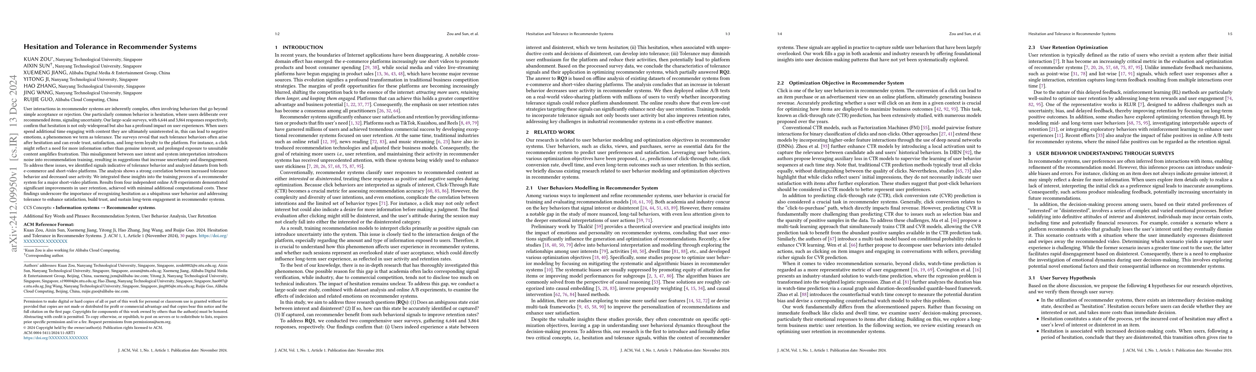 Thumbnail for Hesitation and Tolerance in Recommender Systems