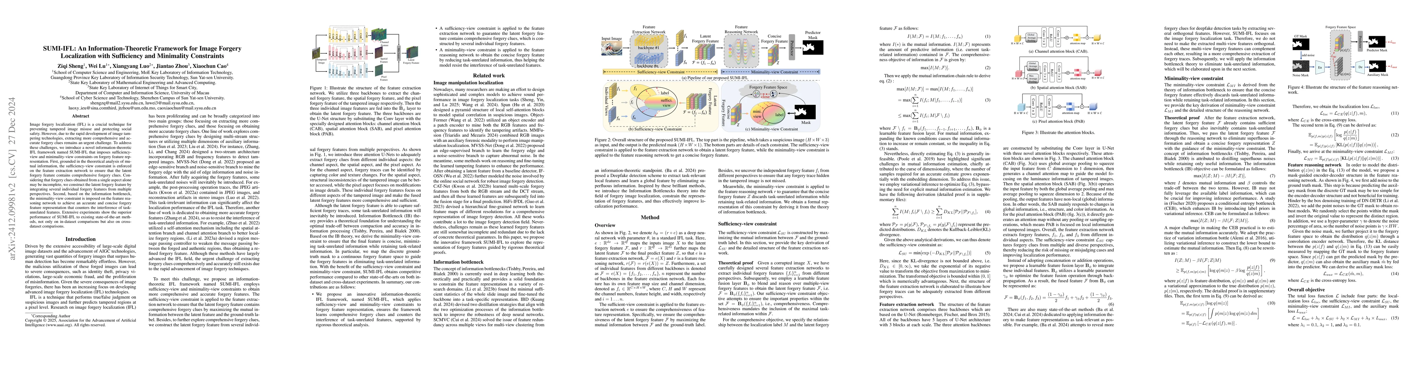 Thumbnail for SUMI-IFL: An Information-Theoretic Framework for Image Forgery
  Localization with Sufficiency and Minimality Constraints