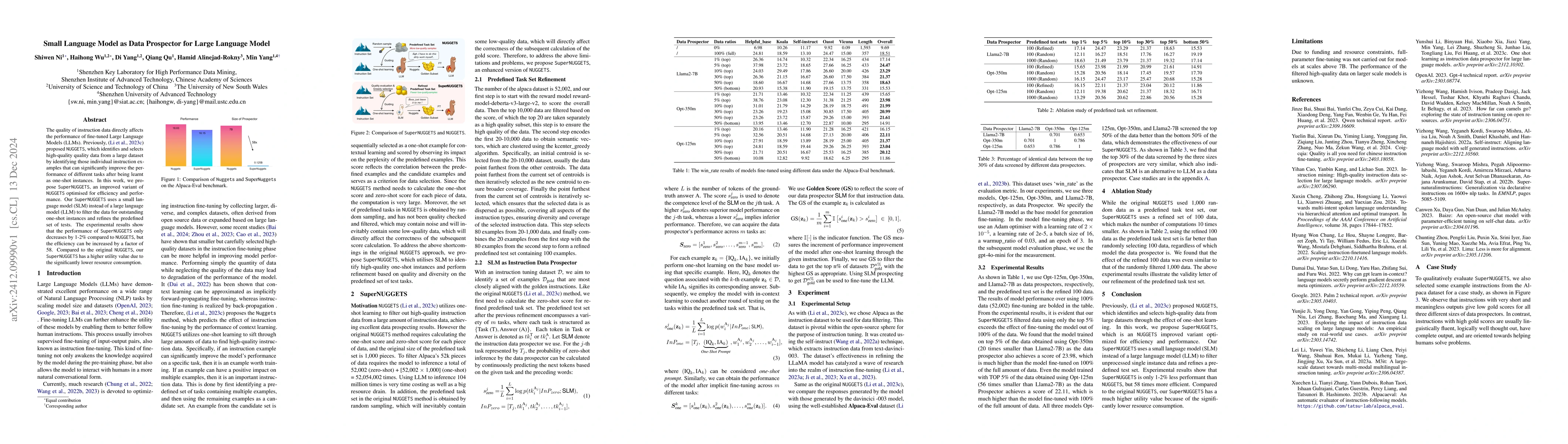 Thumbnail for Small Language Model as Data Prospector for Large Language Model