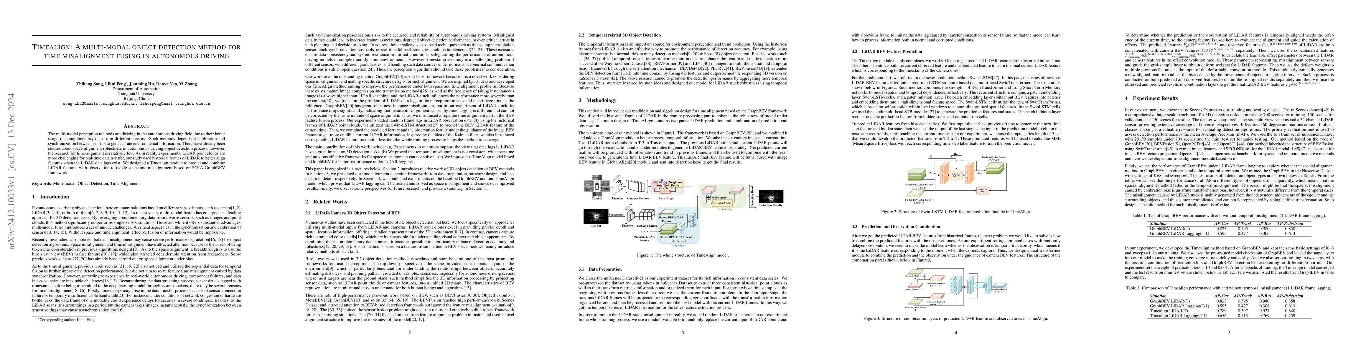 Thumbnail for Timealign: A multi-modal object detection method for time misalignment
  fusing in autonomous driving
