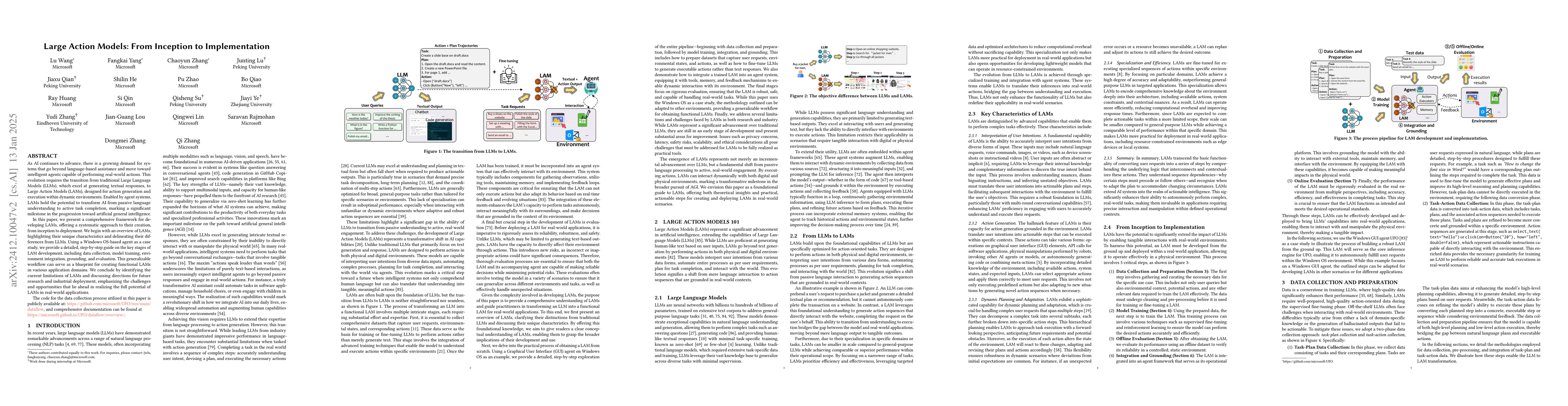 Thumbnail for Large Action Models: From Inception to Implementation