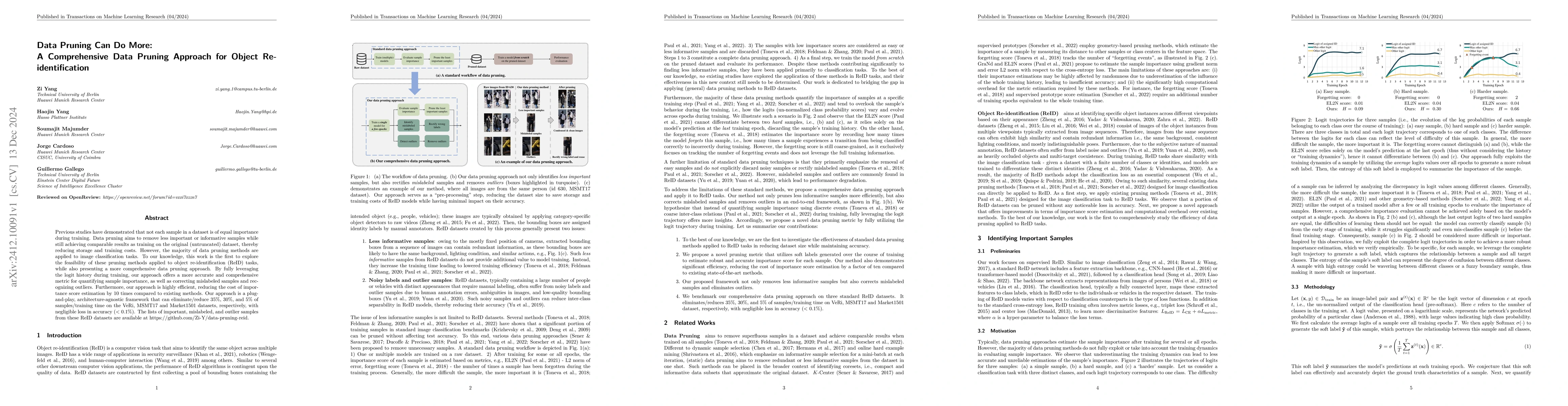 Thumbnail for Data Pruning Can Do More: A Comprehensive Data Pruning Approach for
  Object Re-identification