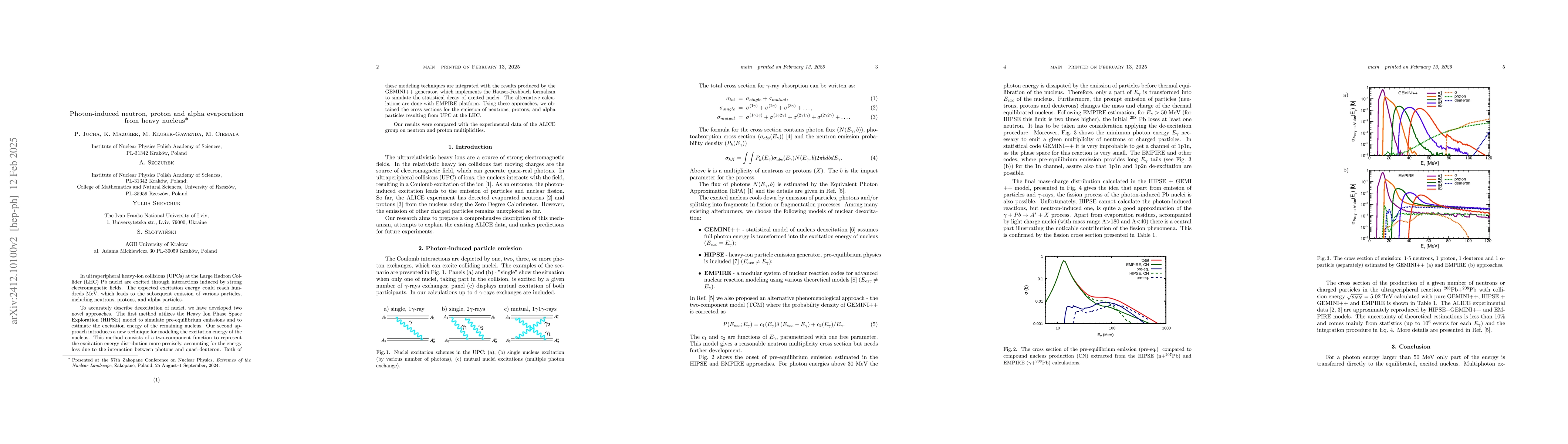 Thumbnail for Photon-induced neutron, proton and alpha evaporation from heavy nucleus