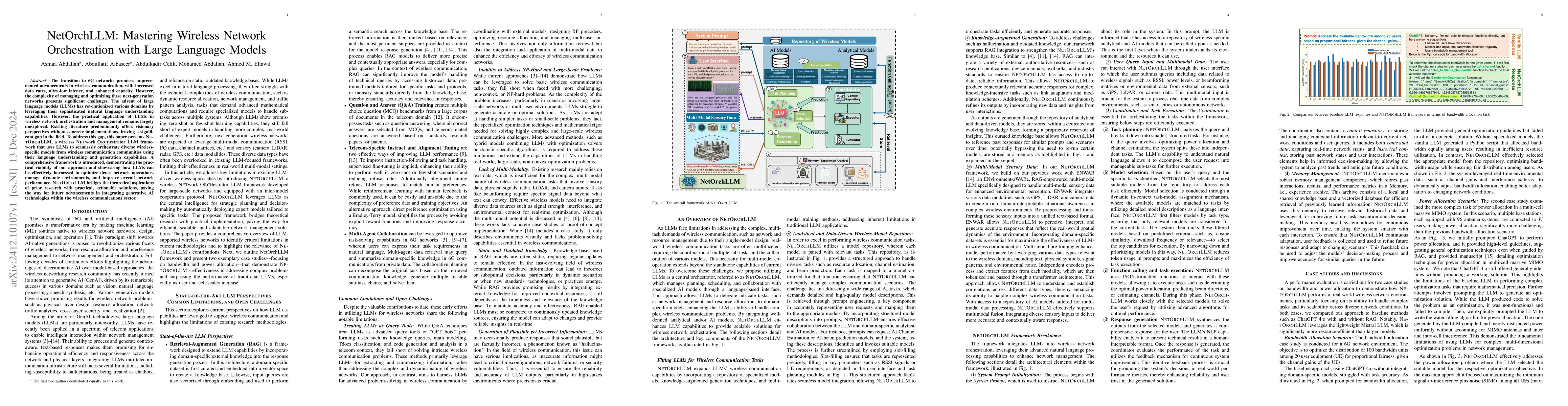 Thumbnail for NetOrchLLM: Mastering Wireless Network Orchestration with Large Language
  Models